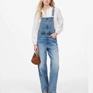 Madewell Light Blue Denim Overalls